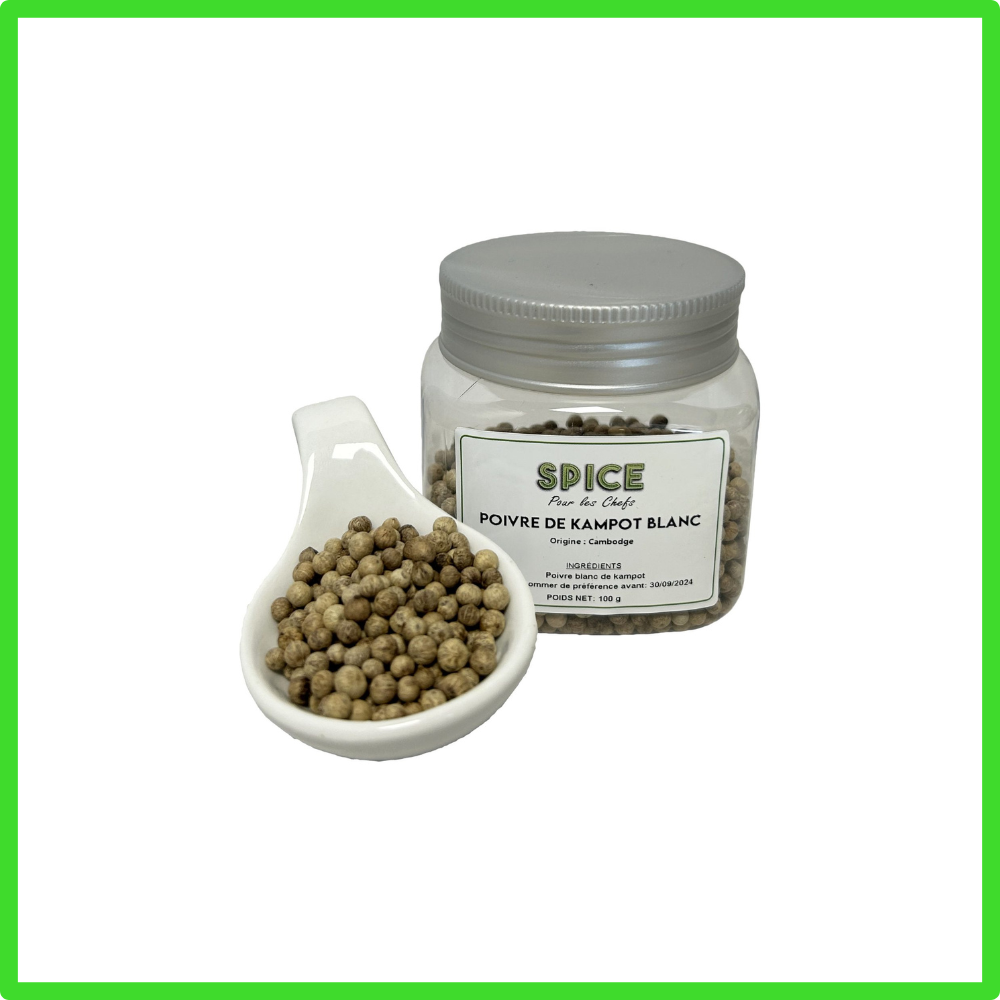 blanc kampot igp Poivre blanc Kampot IGP (100g) – Image 1